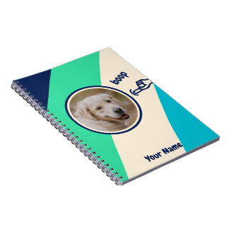 Caderno Espiral Foto do Cachorro com Nariz Boop