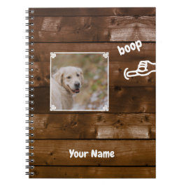 Caderno Espiral Foto do Cachorro com Nariz Boop