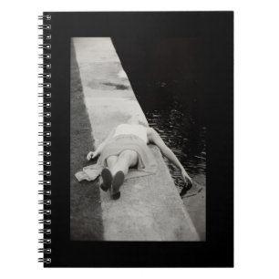 Caderno Espiral Foto em preto e branco sonhadora