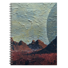 Caderno Espiral Foto espiral - Design do notebook Red Planet