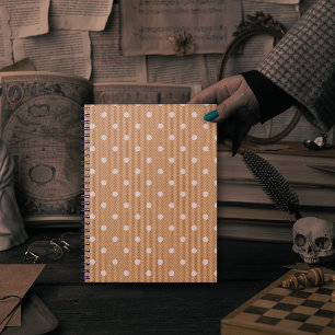 Caderno Espiral Foto laranja Dotty Delight