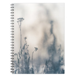 Caderno Espiral Foto natural das plantas de inverno