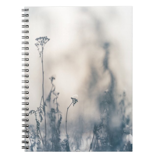 Caderno Espiral Foto natural das plantas de inverno (Frente)
