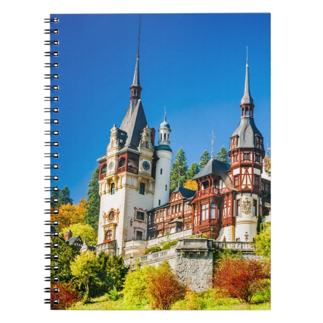 Caderno Espiral Foto: Notebook Peles Castle Sinaia (Frente)