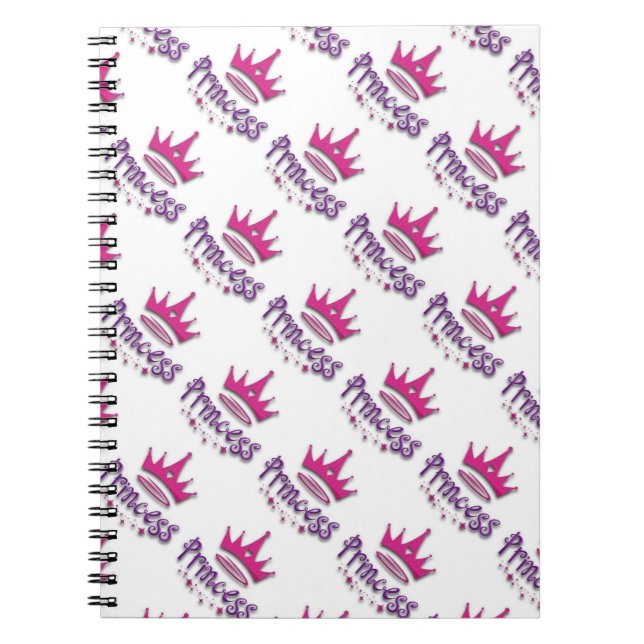 Caderno Espiral Foto: Notebook/Princesa com Coroa (Frente)