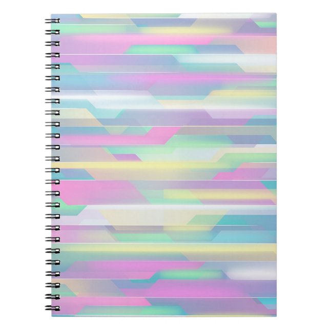Caderno Espiral Foto para notebook/Abstrato de Pastel (Frente)