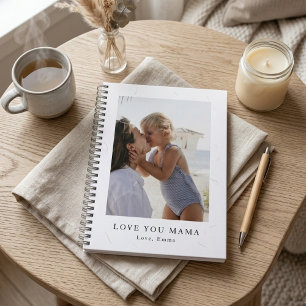 Caderno Espiral Foto Personalizada Amor Você Mamãe Personalizado