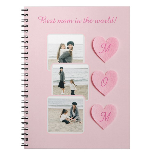Caderno Espiral Foto personalizada com presentes personalizados no (Frente)