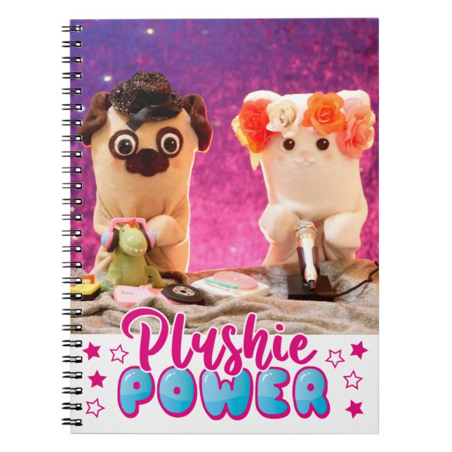 Caderno Espiral Foto personalizada de alimentação Kawaii Cute Plus (Frente)