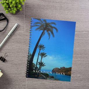 Caderno Espiral foto personalizada de viagem de férias