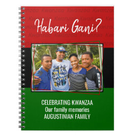 Caderno Espiral Foto personalizada HABARI GANI Kwanzaa