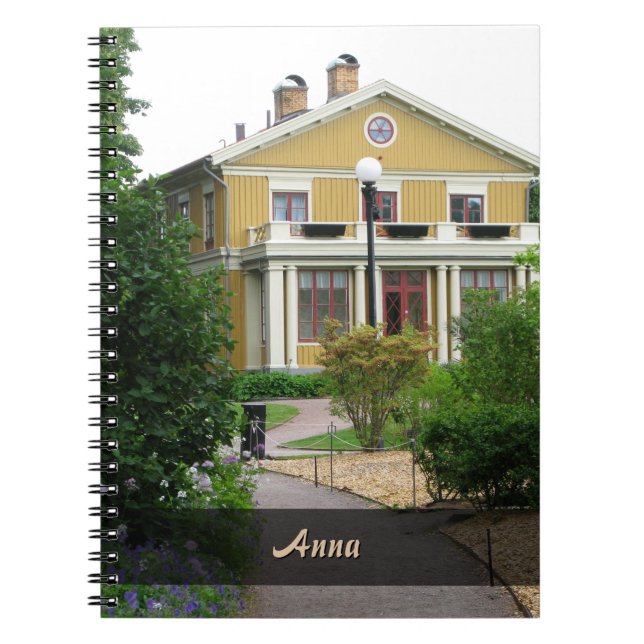 Caderno Espiral Foto personalizável com qualquer nome (Frente)