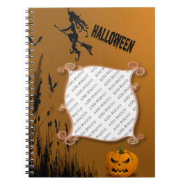 Caderno Espiral Fotografia, Bruxa, Notebook Jack o' Lantern