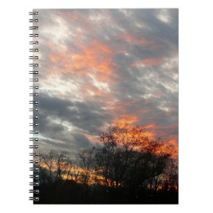Caderno Espiral Fotografia da paisagem solar do inverno