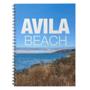 Caderno Espiral Fotografia da Praia de Avila Califórnia