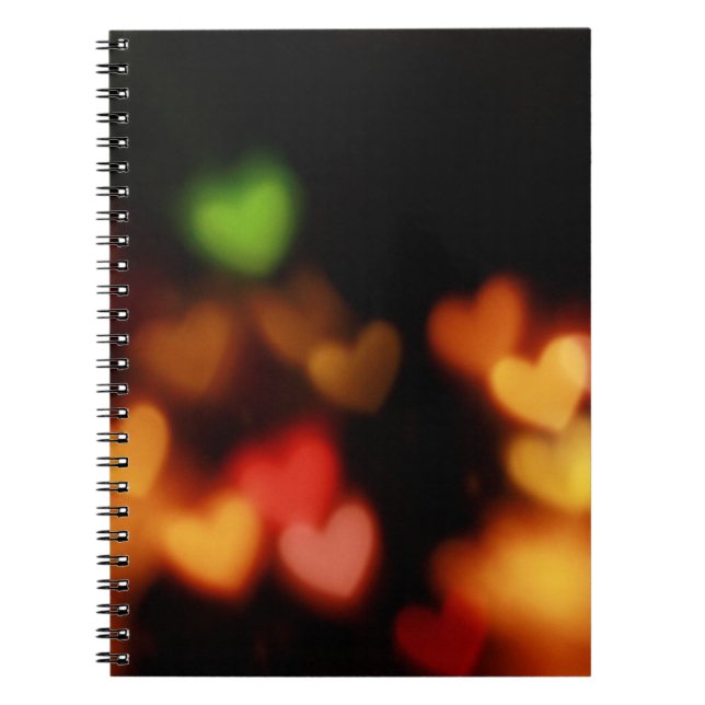 Caderno Espiral Fotografia de bokeh (Frente)
