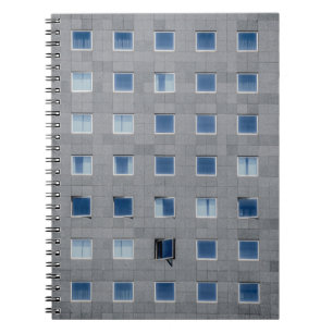 Caderno Espiral fotografia de construção de cinzas