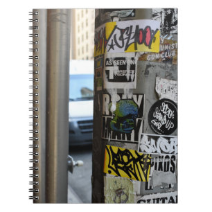 Caderno Espiral Fotografia de Nova Iorque Gritty Urban Street