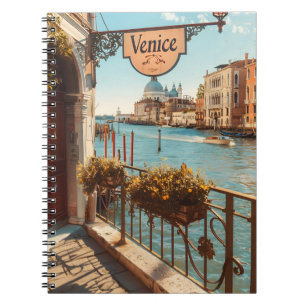 Caderno Espiral Fotografia de Veneza