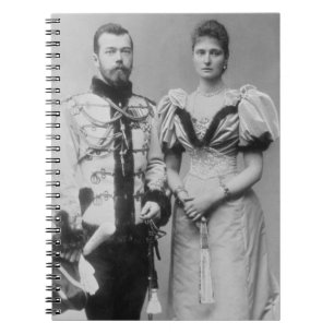 Caderno Espiral Fotografia do retrato do Tsar Nicholas II