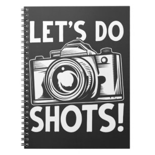 Caderno Espiral Fotografia engraçada, câmera de humor viciada