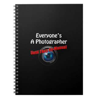 Caderno Espiral Fotografia Engraçada - Fotógrafo Ir Citação Manual