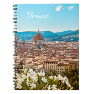 Caderno Espiral Fotografia Personalizada de Florença na Itália