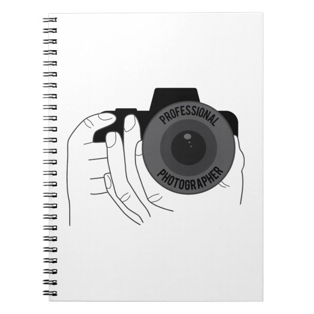 Caderno Espiral Fotógrafo Profissional (Frente)