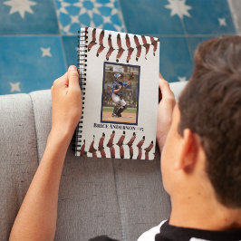 Caderno Espiral Fotos de baseball branco limpo