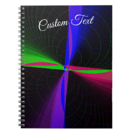 Caderno Espiral Four-Way Geometric Wave Spiral Notebook