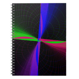 Caderno Espiral Four-Way Geometric Wave Spiral Notebook