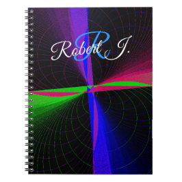 Caderno Espiral Four-Way Geometric Wave Spiral Notebook