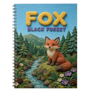 Caderno Espiral Fox Black Forest Modern KlayKoo