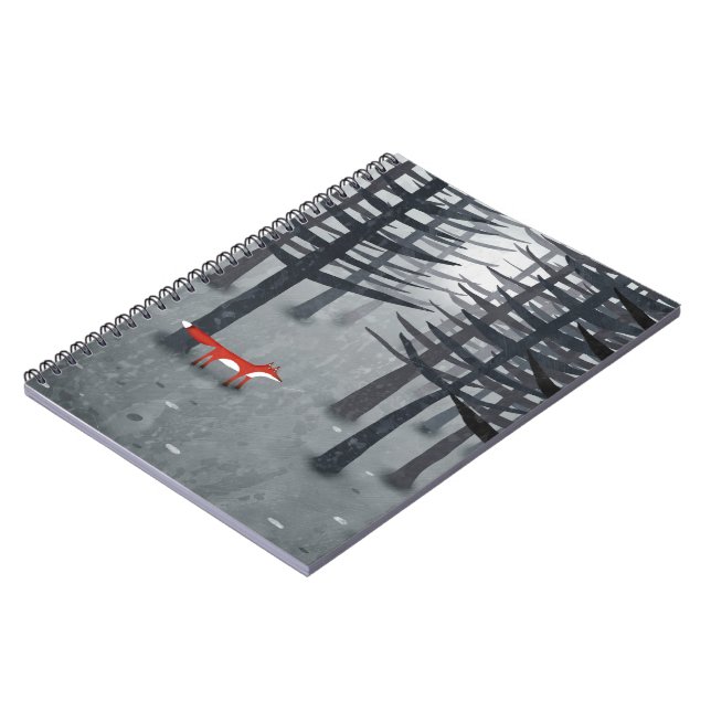 Caderno Espiral Fox Forest Art (Left Side)