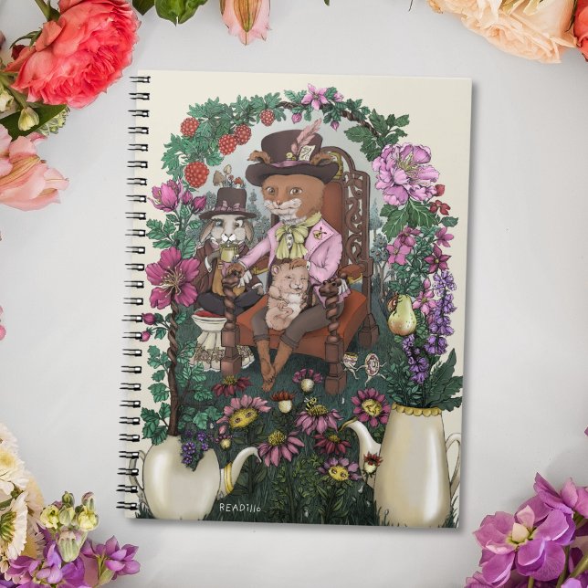 Caderno Espiral Fox Mad Hatter Alice no País das Maravilhas (Criador carregado)