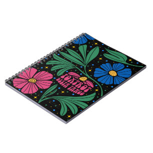 Caderno Espiral Foxtrot Delta Tango Flower Boho