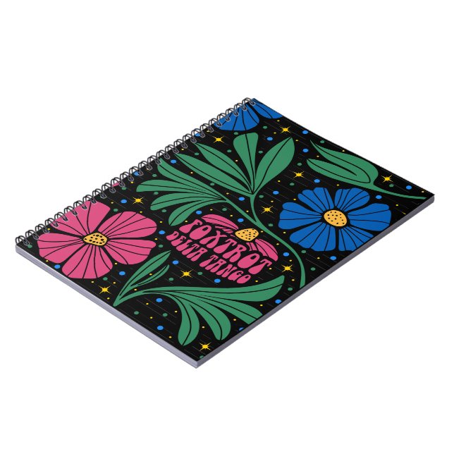 Caderno Espiral Foxtrot Delta Tango Flower Boho (Left Side)