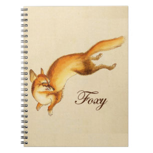 Caderno Espiral "Foxy" - Esboço japonês venenoso de uma raposa