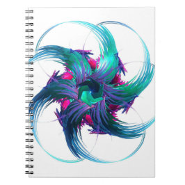 Caderno Espiral Fractal Fantasy Nança Notebook Espiral