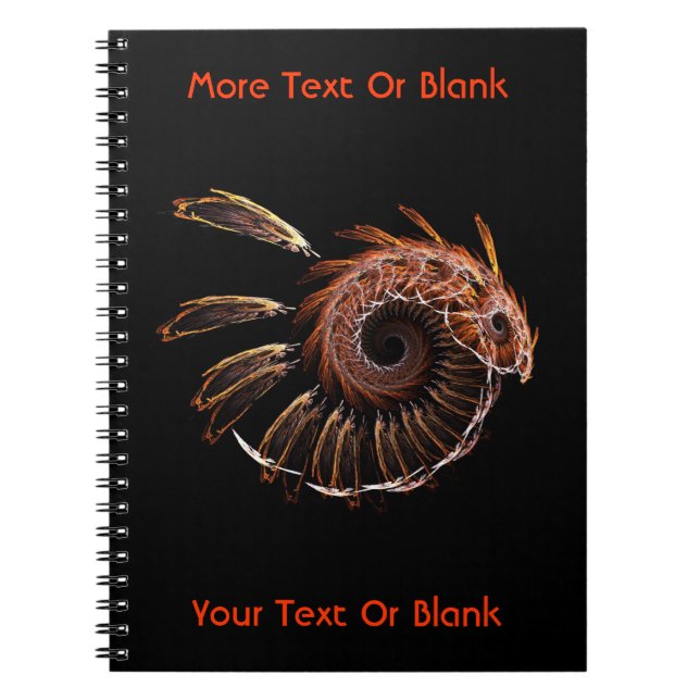 Caderno Espiral Fractal Firebird (Frente)