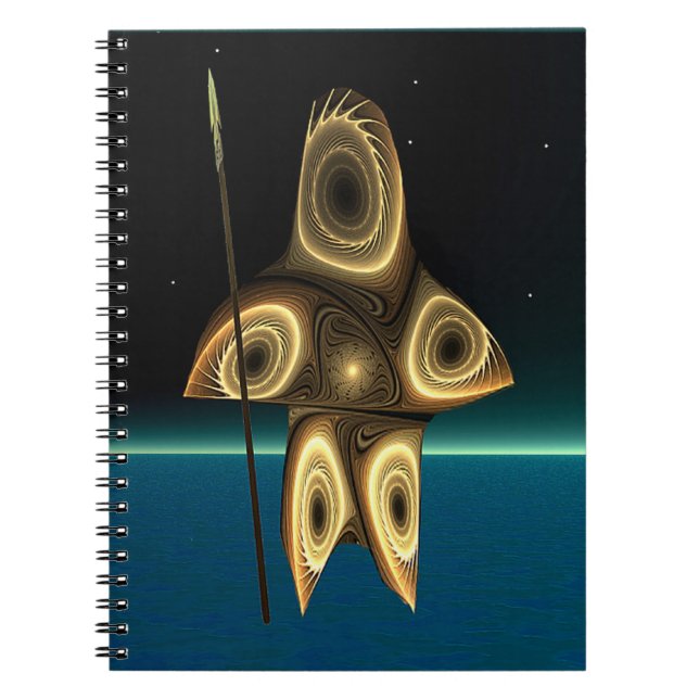 Caderno Espiral Fractal Inuit Hunter (Frente)