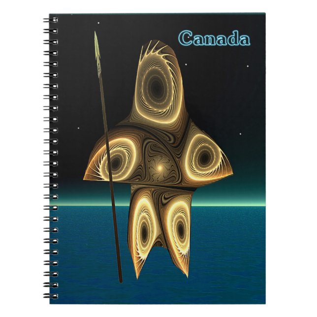 Caderno Espiral Fractal Inuit Hunter (Frente)