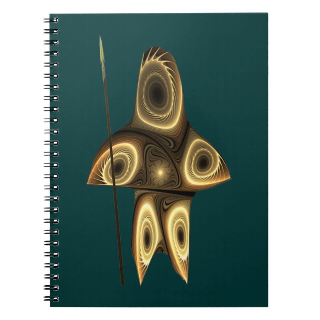 Caderno Espiral Fractal Inuit Hunter (Frente)