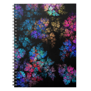Caderno Espiral Fractal leaves