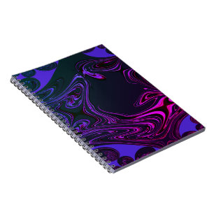 Caderno Espiral Fractal Psicodélico