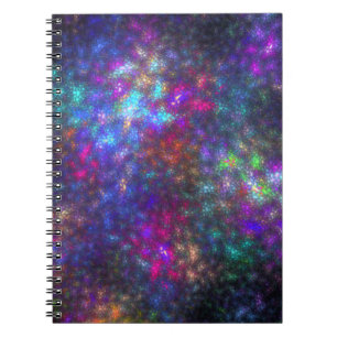 Caderno Espiral Fractal Rainbow