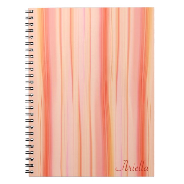 Caderno Espiral Framboesa de laranja (Frente)