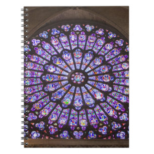 Caderno Espiral França, Paris. Detalhe interior de vitral
