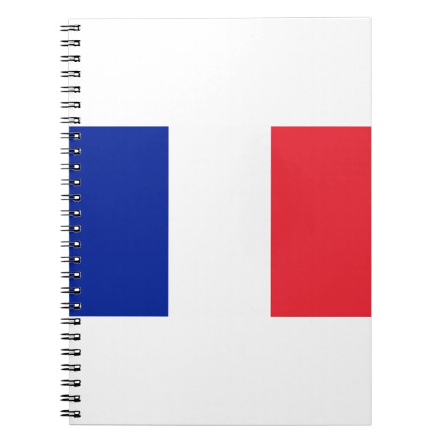Caderno Espiral Française - France Flag (Frente)