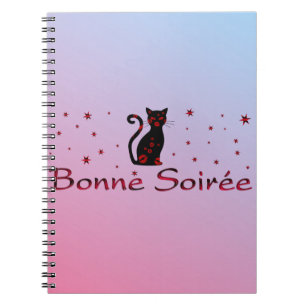 Caderno Espiral Francês:Bona Soiree Notebook